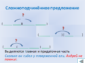 Виды подчинительной связи в СПП