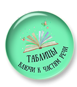 Таблицы. Ключи к частям речи